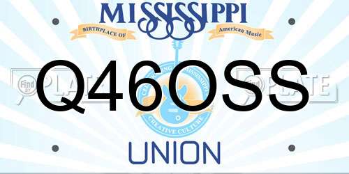 Q46OSS Mississippi License Plate