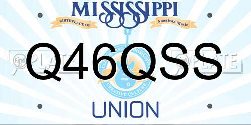 Q46QSS Mississippi License Plate