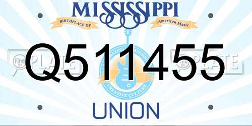 Q511455 Mississippi License Plate