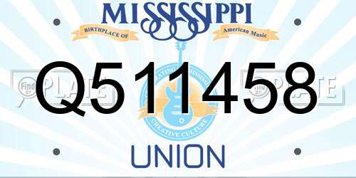 Q511458 Mississippi License Plate