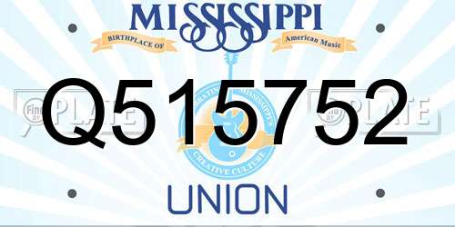 Q515752 Mississippi License Plate