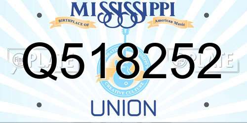 Q518252 Mississippi License Plate