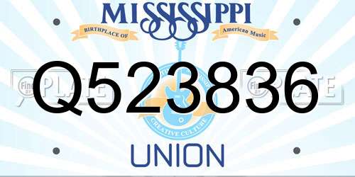 Q523836 Mississippi License Plate