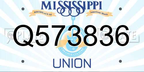 Q573836 Mississippi License Plate