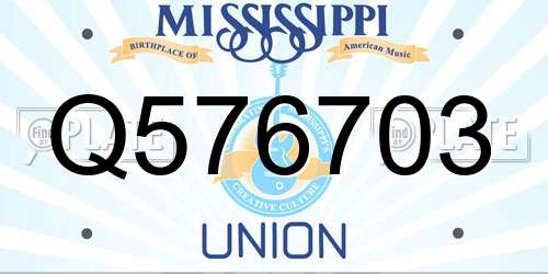Q576703 Mississippi License Plate