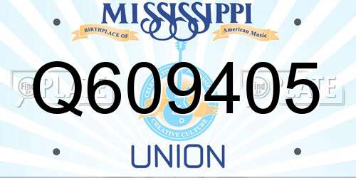 Q609405 Mississippi License Plate