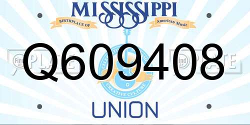 Q609408 Mississippi License Plate