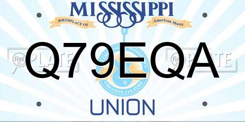 Q79EQA Mississippi License Plate