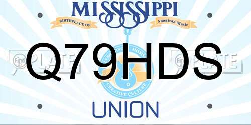 Q79HDS Mississippi License Plate
