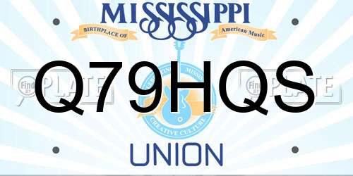 Q79HQS Mississippi License Plate