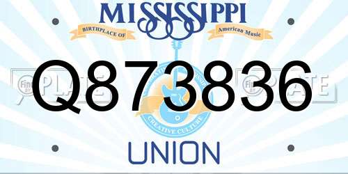 Q873836 Mississippi License Plate