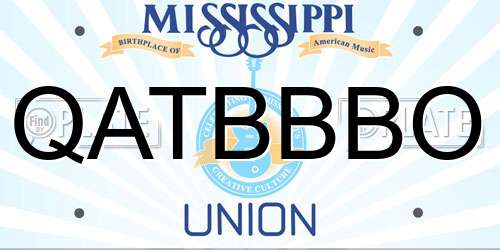 QATBBBO Mississippi License Plate