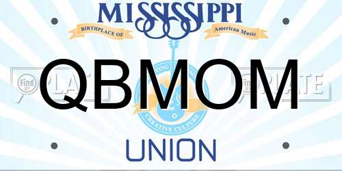 QBMOM Mississippi License Plate