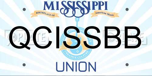 QCISSBB Mississippi License Plate