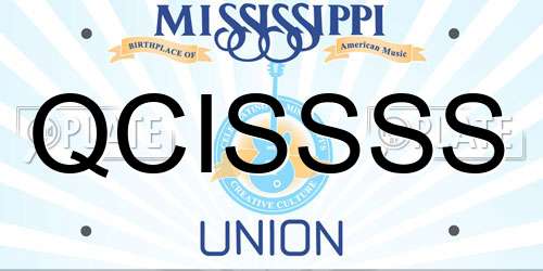 QCISSSS Mississippi License Plate