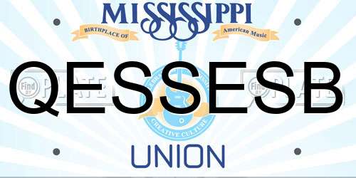 QESSESB Mississippi License Plate