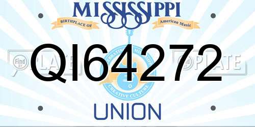 QI64272 Mississippi License Plate