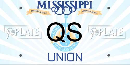 QS Mississippi License Plate