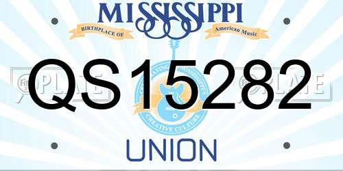 QS15282 Mississippi License Plate