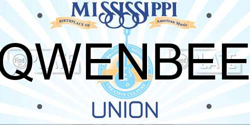 QWENBEE Mississippi License Plate