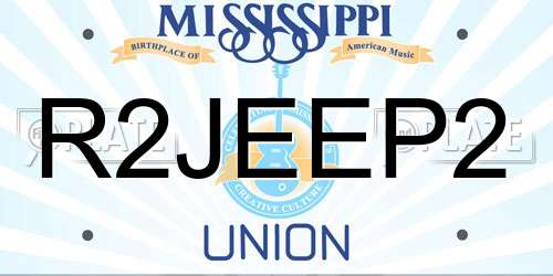 R2JEEP2 Mississippi License Plate