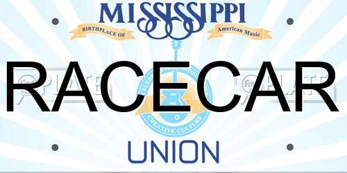RACECAR Mississippi License Plate