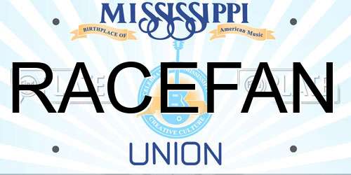 RACEFAN Mississippi License Plate
