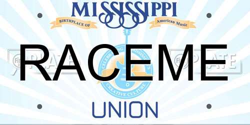 RACEME Mississippi License Plate