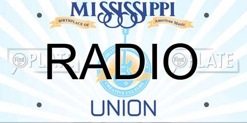 RADIO Mississippi License Plate