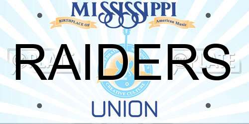 RAIDERS Mississippi License Plate