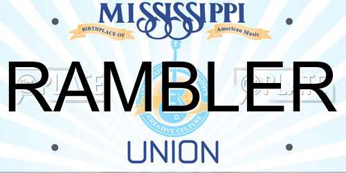 RAMBLER Mississippi License Plate