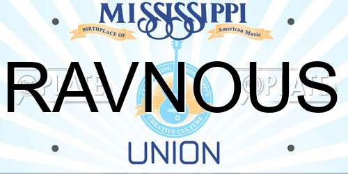 RAVNOUS Mississippi License Plate