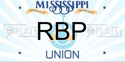 RBP Mississippi License Plate
