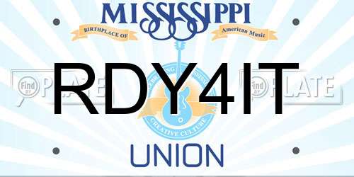 RDY4IT Mississippi License Plate