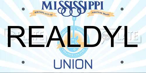 REALDYL Mississippi License Plate