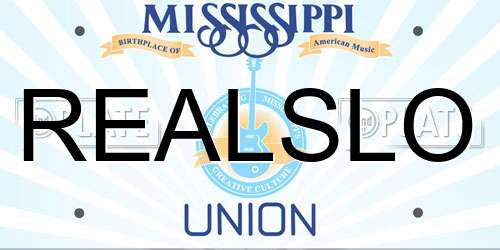 REALSLO Mississippi License Plate