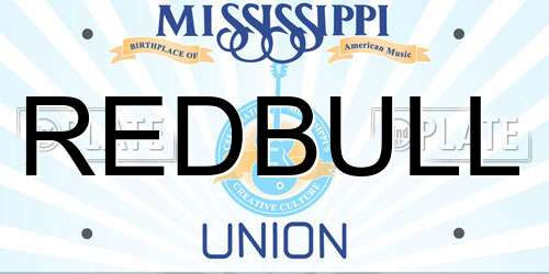 REDBULL Mississippi License Plate