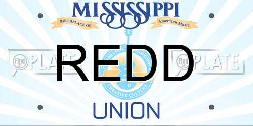 REDD Mississippi License Plate