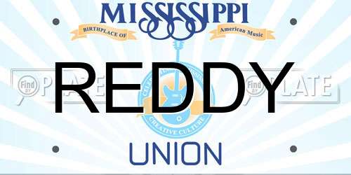 REDDY Mississippi License Plate