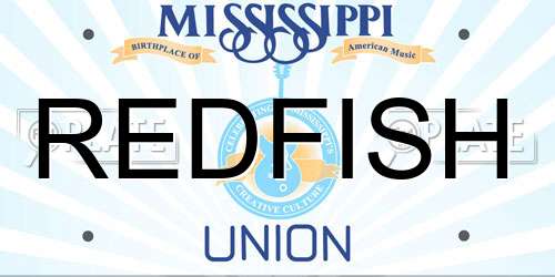 REDFISH Mississippi License Plate