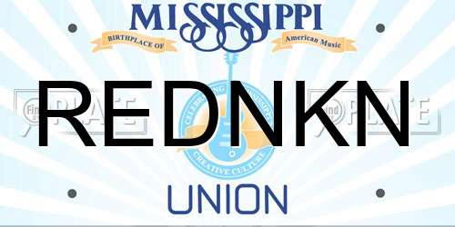 REDNKN Mississippi License Plate