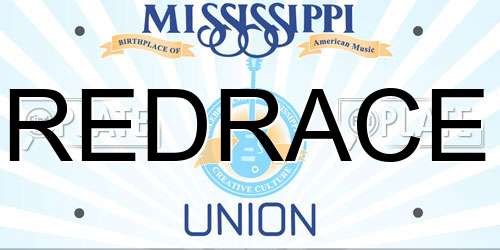REDRACE Mississippi License Plate