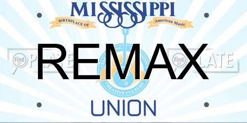 REMAX Mississippi License Plate