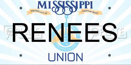 RENEES Mississippi License Plate