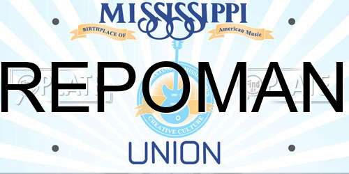 REPOMAN Mississippi License Plate