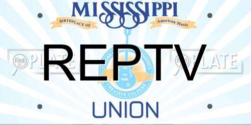 REPTV Mississippi License Plate