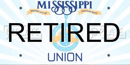 RETIRED Mississippi License Plate