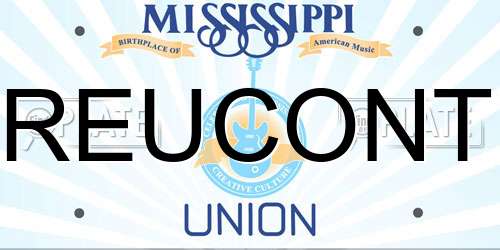 REUCONT Mississippi License Plate