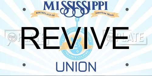 REVIVE Mississippi License Plate