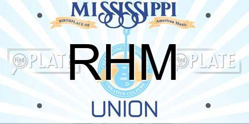 RHM Mississippi License Plate